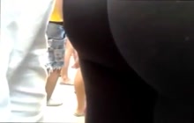 Rubbing dick on girls in public