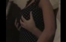Bitch gets her boobs grabbed