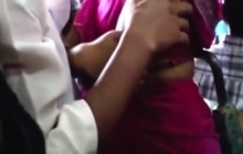 Groping Indian Lady On A Train - outdoor - three min