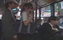Japanese schoolgirl groped in bus